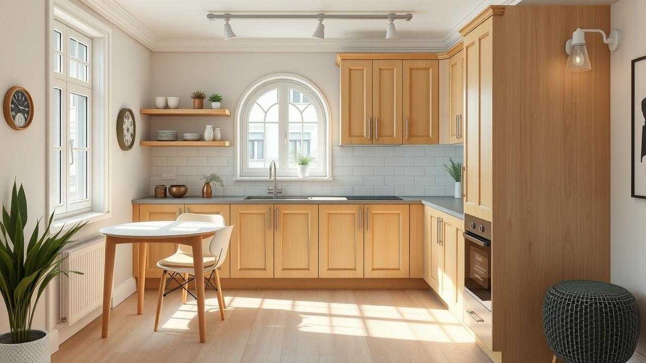Дизайн маленькой кухни